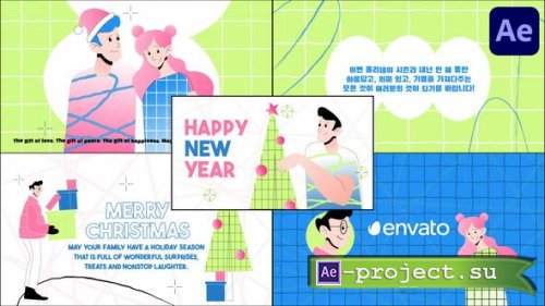 Videohive - Christmas Typography Slides for After Effects - 49224345 - Project for After Effects