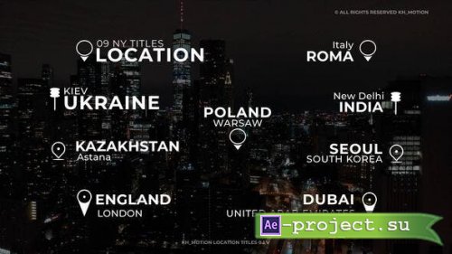 Videohive - Location Titles 1.0 | After Effects - 49236400 - Project for After Effects