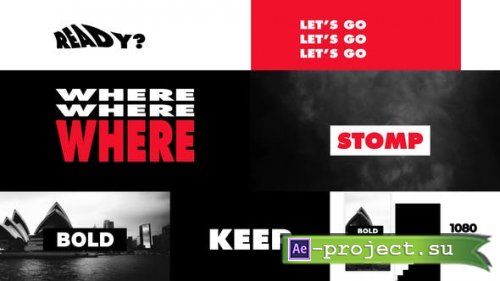 Videohive - Stomp Bold Typography | Kinetic Opener 2 in 1 - 24670820 - Project for After Effects