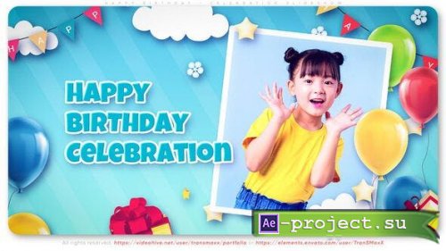 Videohive - Happy Birthday - Celebration Slideshow - 49207991 - Project for After Effects