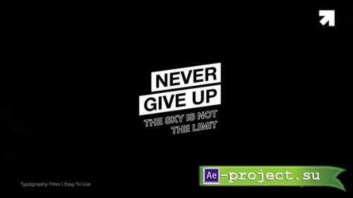 Videohive - Typography Titles | After Effects - 49291648 - Project for After Effects