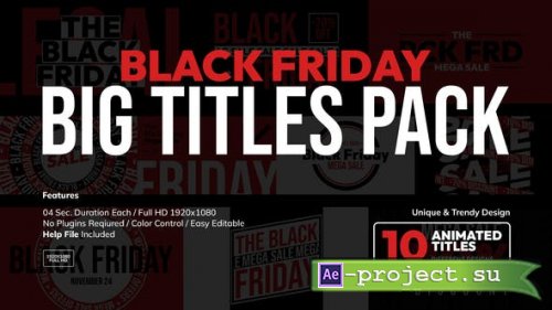Videohive - Black Friday Titles - 49301728 - Project for After Effects