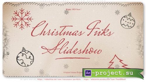 Videohive - Christmas Inks - Retro Slideshow - 49317779 - Project for After Effects