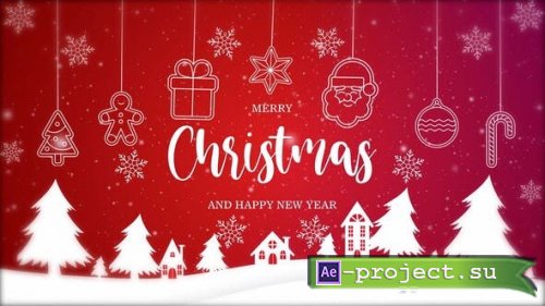 Videohive - Merry Christmas And Happy New Year Intro 3 - 49222447 - Project for After Effects
