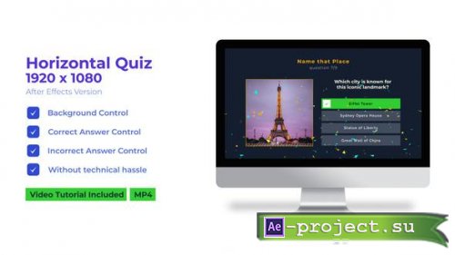 Videohive - Horizontal Quiz - 49328296 - Project for After Effects