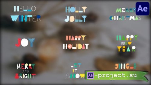 Videohive - Christmas Greetings Phrases | After Effects - 49325081 - Project for After Effects