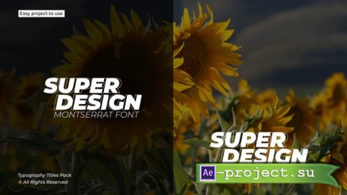 Videohive - Typography Titles 1.0 | After Effects - 49346173 - Project for After Effects