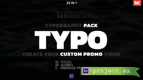 Videohive - Typography Pack - 49306676 - Project for After Effects