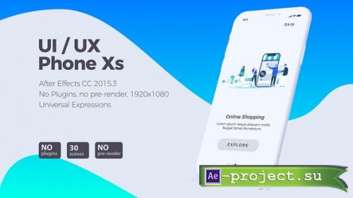 Videohive - UI/UX Phone Xs - 23099802 - Project for After Effects