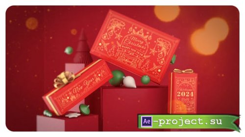 Videohive - Christmas Gift Box Greetings - 49389576 - Project for After Effects