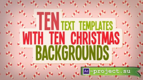 Videohive - Christmas Text And Backgrounds - 49375573 - Project for After Effects