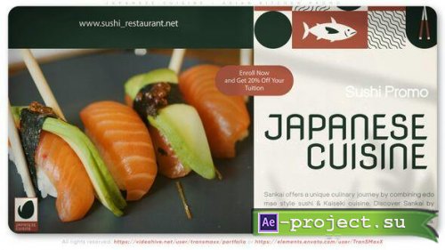 Videohive - Japanese Cuisine - Asian Kitchen Promo - 49347833 - Project for After Effects