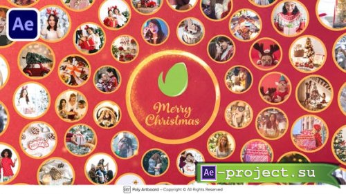 Videohive - Christmas Circle Logo Reveal For After Effects - 49409857 - Project for After Effects