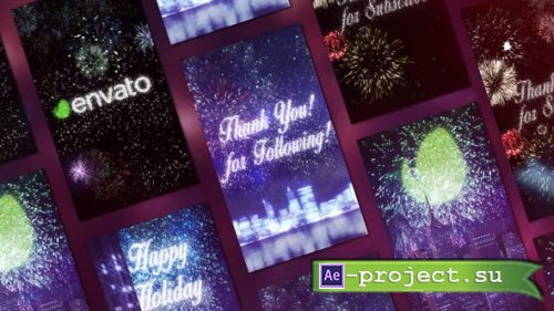 Videohive - Fireworks/Celebration Holiday New Year Instagram Stories - 49328638 - Project for After Effects