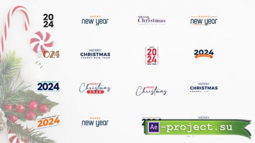 Videohive - 2024 Merry Christmas | Happy New Year Titles - 49423129 - Project for After Effects