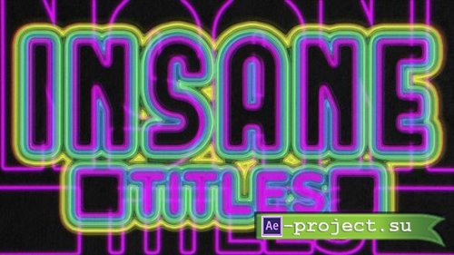 Videohive - Insane Title & Logo - 49449594 - Project for After Effects