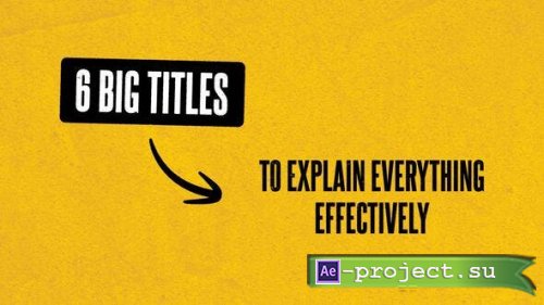 Videohive - Full Screen Grunge Explainer Titles  - 49436433 - Project for After Effects