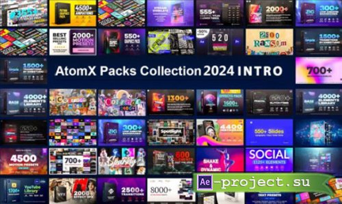 Videohive - AtomX Packs Collection 2024 Updates - Project & Script for After Effects & Premiere Pro