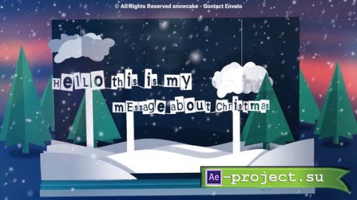 Videohive - Christmas Popup Card - 49501796 - Project for After Effects