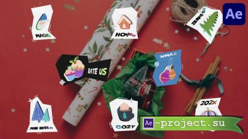 Videohive - Christmas Sticker Titles for After Effects - 49457809 - Project for After Effects