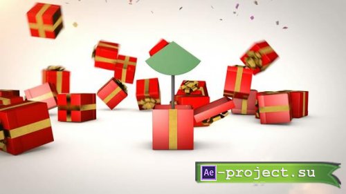 Videohive - Christmas Gift logo reveal - 49518342 - Project for After Effects