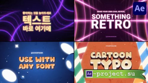 Videohive - Cartoon Typography Slides | After Effects - 49509755 - Project for After Effects
