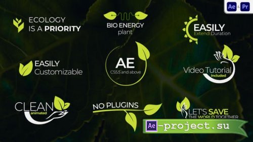 Videohive - Ecology Lower Thirds - 33754284 - Project for After Effects