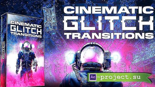 PRO Cinematic Glitch Transitions Pack 1631133 - Premiere Pro Templates