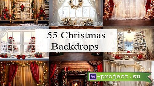 Christmas Backdrops Digital Papers