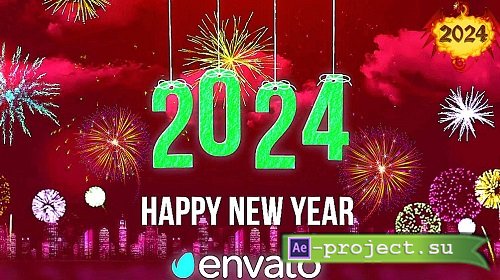 Videohive - Happy New Year Wishes 2024 49814068 - Project For Final Cut & Apple Motion