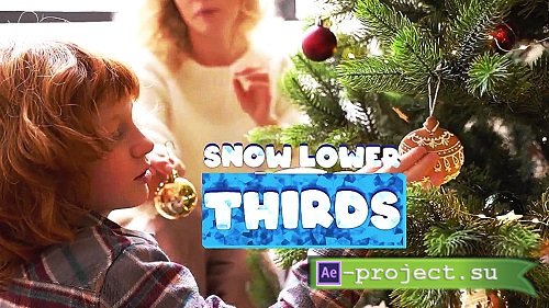 Videohive - Snow Lower Thirds 49636089 - Project For Final Cut & Apple Motion