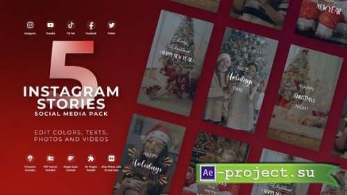 Videohive - Instagram Christmas Stories - 49556831 - Project for After Effects