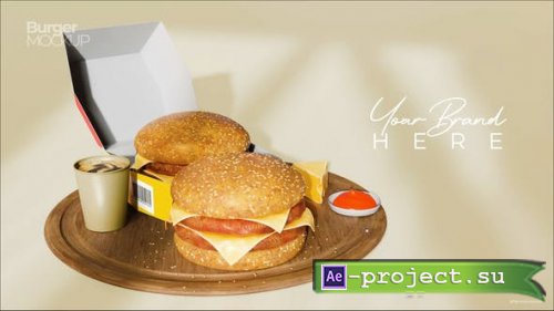 Videohive - Burger Mockup Opener - 49565156 - Project for After Effects