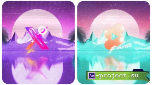 Videohive - Retrowave Logo Reveal - 49549693 - Project for After Effects
