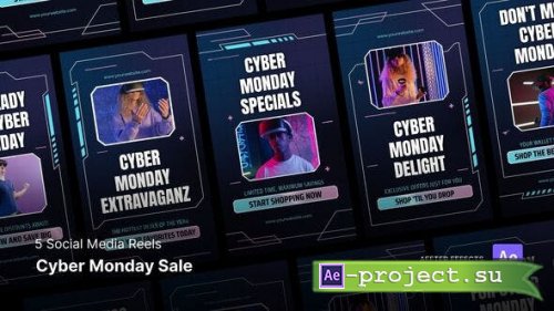 Videohive - Social Media Reels - Cyber Monday Sale After Effects Template - 49326089 - Project for After Effects