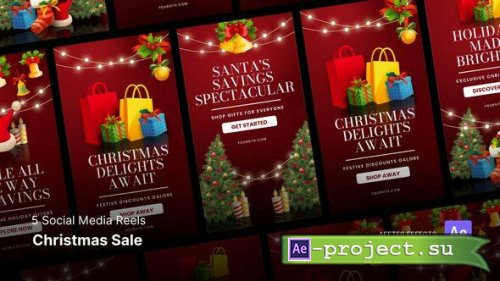 Videohive - Social Media Reels - Christmas Sale After Effects Template - 49326190 - Project for After Effects