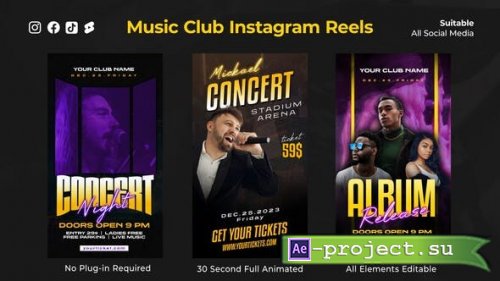 Videohive - Music Club Instagram Reels - 49562058 - Project for After Effects