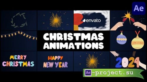 Videohive - Christmas Decorations And Greetings Animations | After Effects - 49596191 - Project for After Effects