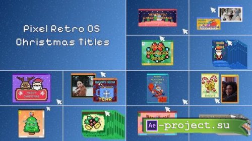 Videohive - Pixel Retro OS Christmas Titles - 49603883 - Project for After Effects