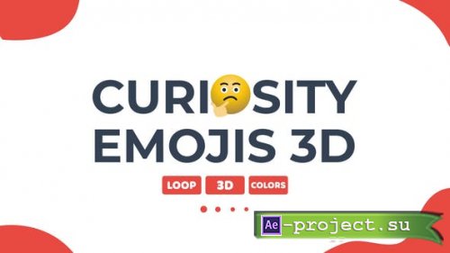 Videohive - 3D Curiosity Emojis - 49604238 - Project for After Effects