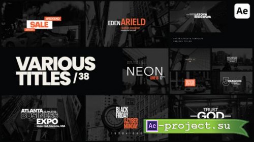 Videohive - Various Titles 38 - 49552548 - Project for After Effects
