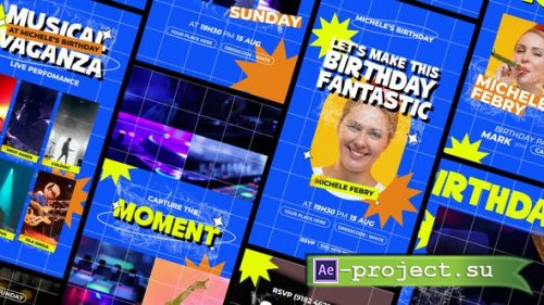 Videohive - Birthday Party Instagram Stories - 47548676 - Project for After Effects