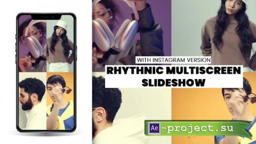 Videohive - Dynamic Rhythmic Opener & Multiscreen slideshow & Instagram Tik-tok Portrait Version - 49574356