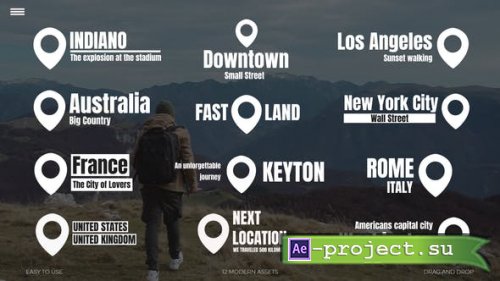 Videohive - Modern Location Titles - 49621170 - Project for After Effects