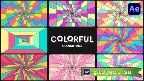 Videohive - Colorful Transitions - 49616247 - Project for After Effects