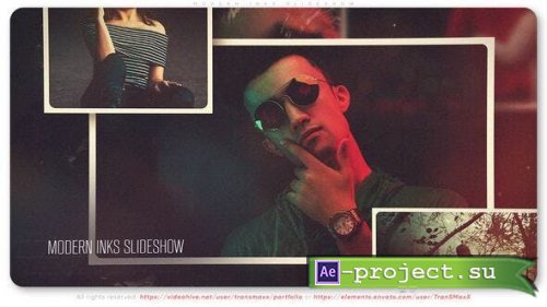 Videohive - Modern Inks Slideshow - 49676293 - Project for After Effects