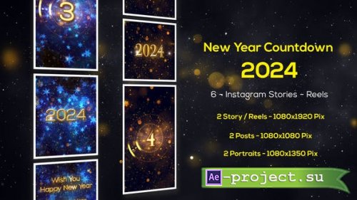 Videohive - New Year Countdown 2024 - Instagram Stories - 49665276 - Project for After Effects