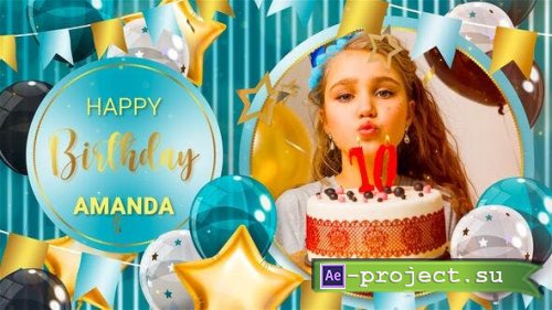 Videohive - Happy Birthday Slideshow - 48407165 - Project for After Effects