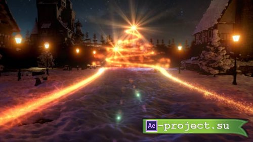 Videohive - 3D Merry Christmas Scene Intro - 49687942 - Project for After Effects