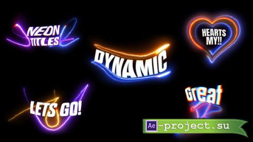 Videohive - Neon Text Animation  - 49698146 - Project for After Effects